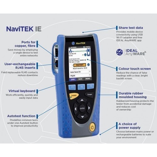 IDEAL NaviTEK IE ::: Copper and Fibre Troubleshooter