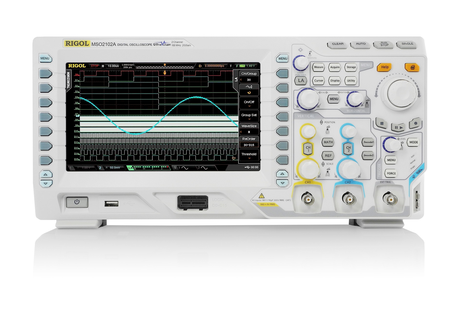 UPO2102E OSCILLOSCOPE NUMÉRIQUE 2X100MHZ – ORBIT ELECTRONIC